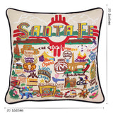 Santa Fe Hand-Embroidered Pillow by CatStudio from Quirks!