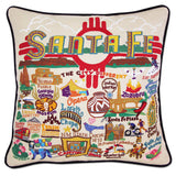 Santa Fe Hand-Embroidered Pillow by CatStudio from Quirks!