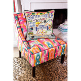 Santa Monica, CA Hand-Embroidered Pillow from Quirks!