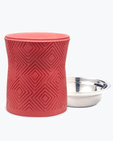 Santa Fe Modern Elevated Dog Bowl from Pet Junkie