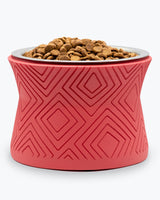 Santa Fe Modern Elevated Dog Bowl from Pet Junkie