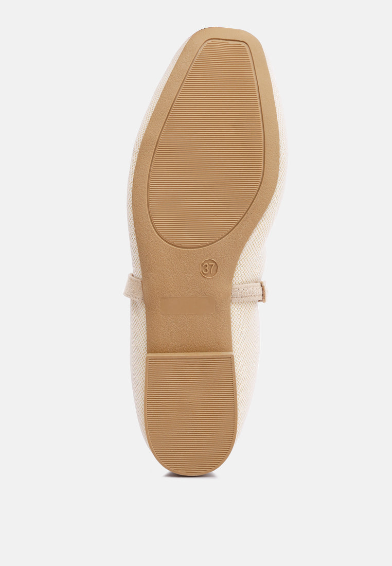 Sassie Pearl Embellished Ballerina Flats from London Rag International