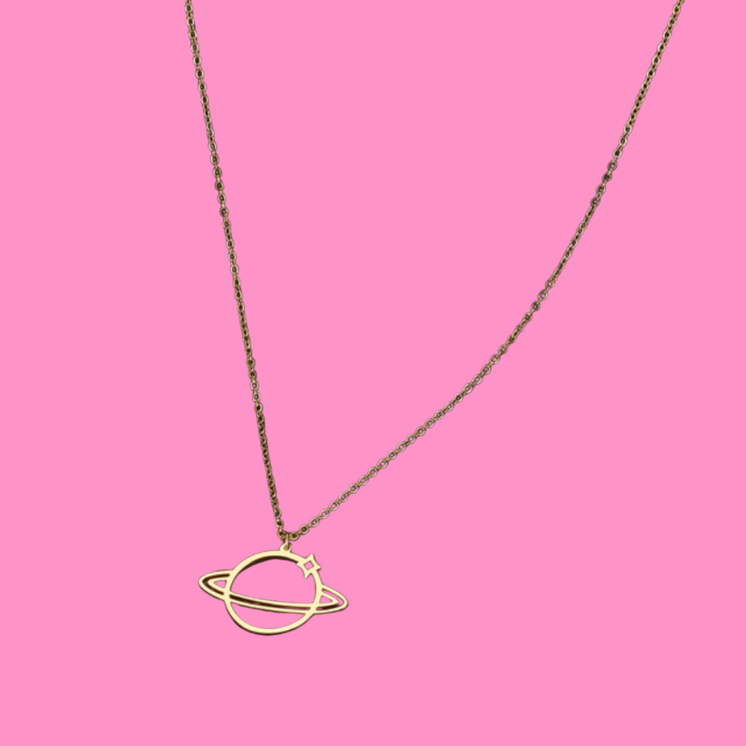 Return to Saturn Necklace - Gold from Medusa's Makeup