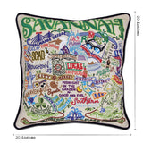 Savannah Hand-Embroidered Pillow by CatStudio from Quirks!