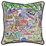 Savannah Hand-Embroidered Pillow by CatStudio from Quirks!