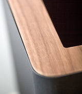 Trash Can - Two Styles - Steel + Wood from Yamazaki Home
