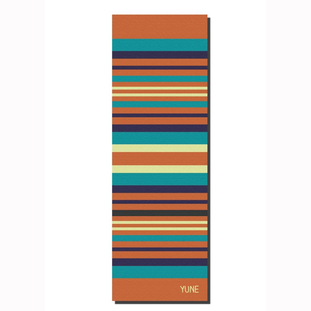 Yoga Mat | 6mm Thick | Striped | Non-Slip | Eco Friendly | Yune Yoga | SB51 from Yune Yoga