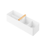 Slim Storage Box - Steel + Wood from Yamazaki Home