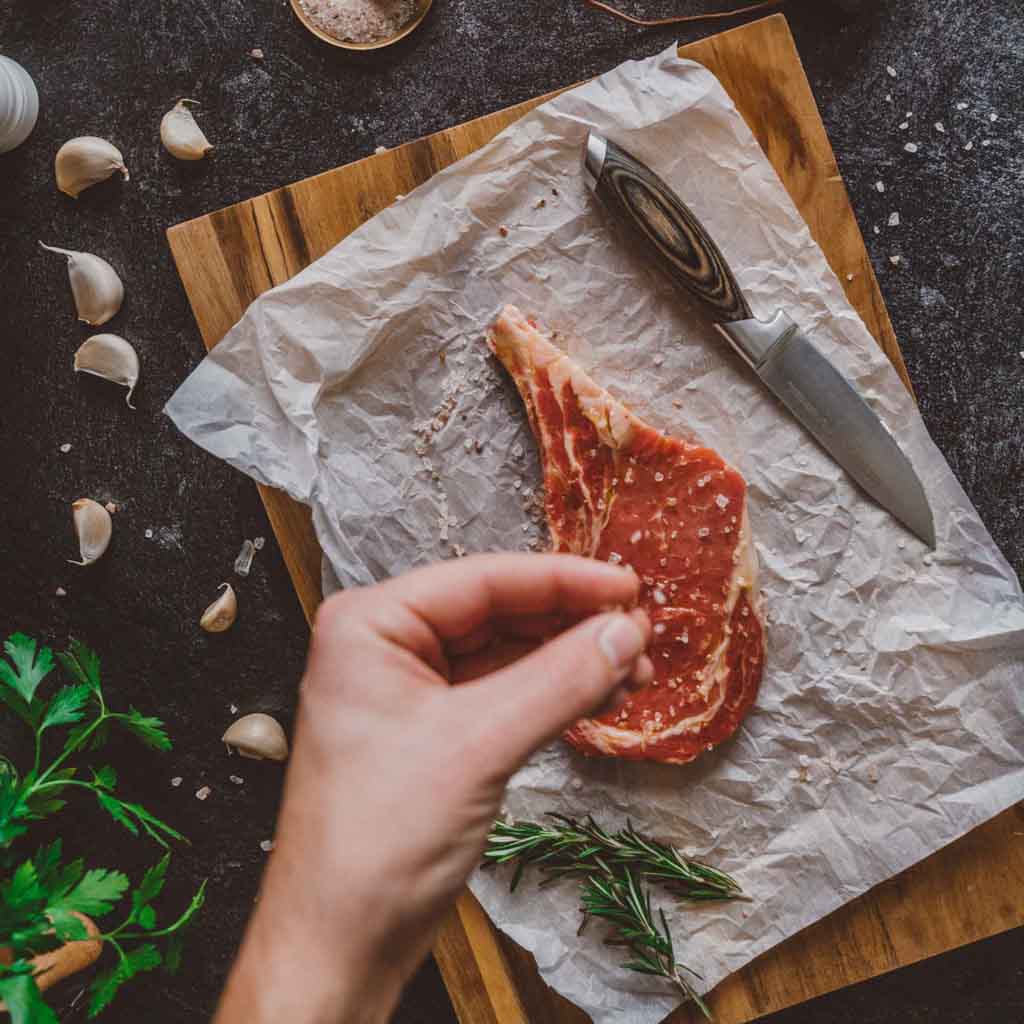 Bonded Ash, 4-Piece Jumbo Steak Knife Set from Schmidt Bros.