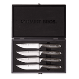 Bonded Ash, 4-Piece Jumbo Steak Knife Set from Schmidt Bros.