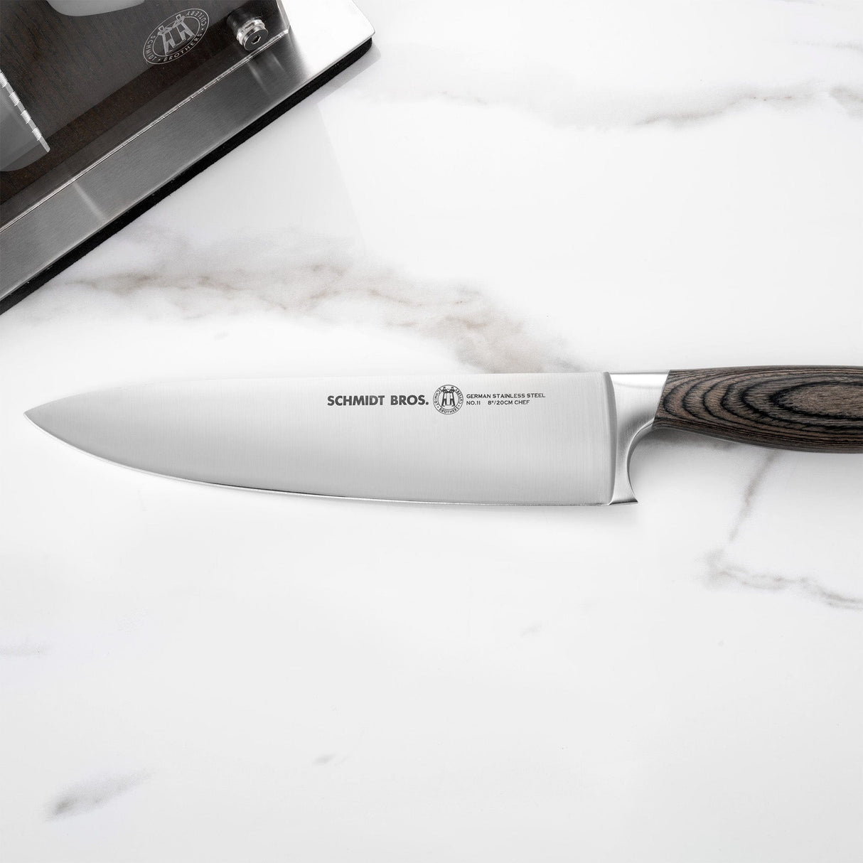 Bonded Ash, 7-Piece Knife Block Set from Schmidt Bros.