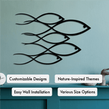 School Of Fish Metal Wall Art from VITAHOME DESIGN LLC