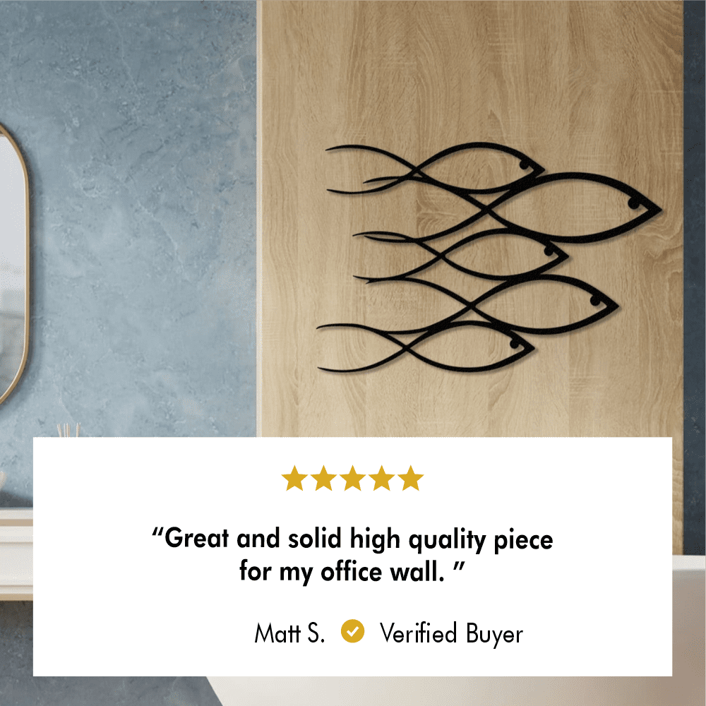 School Of Fish Metal Wall Art from VITAHOME DESIGN LLC