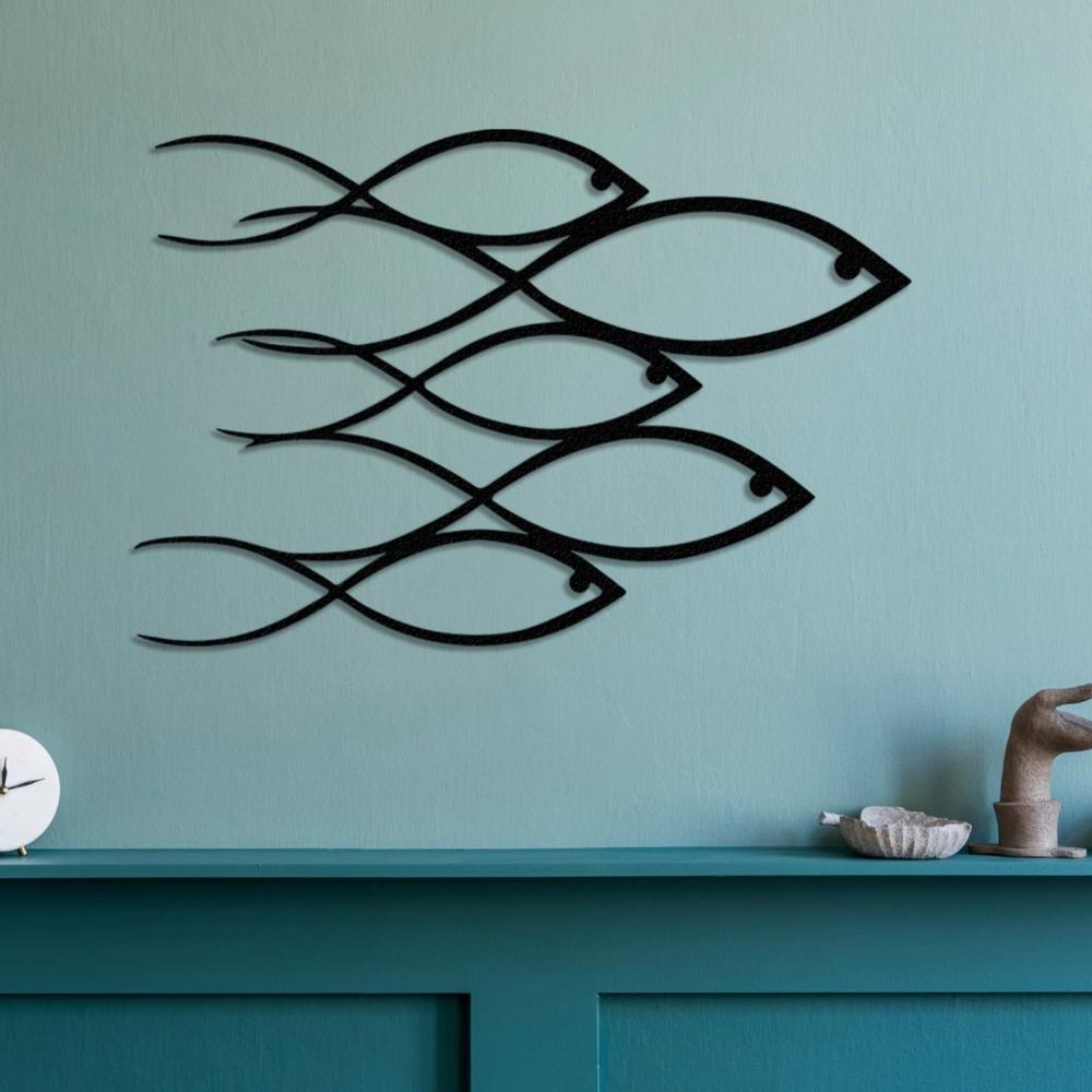 School Of Fish Metal Wall Art from VITAHOME DESIGN LLC