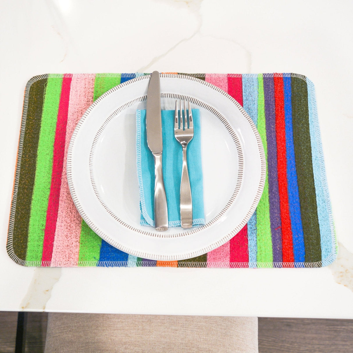 Scrap Felt Placemat / Drying Mat from Marley's Monsters