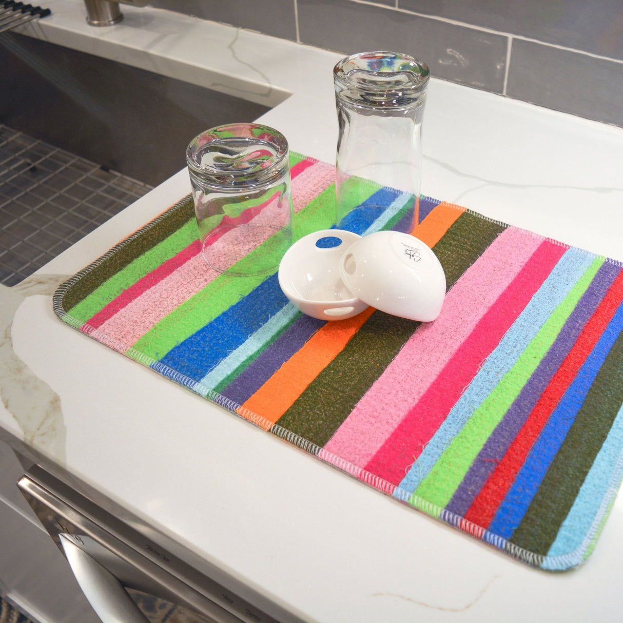 Scrap Felt Placemat / Drying Mat from Marley's Monsters