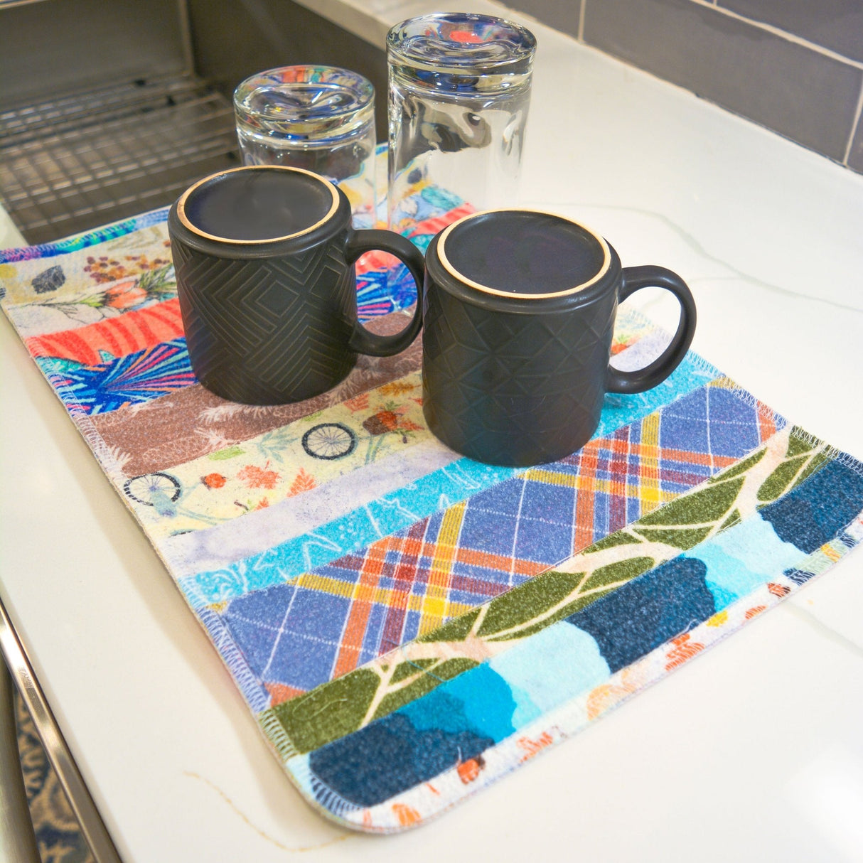 Scrap Felt Placemat / Drying Mat from Marley's Monsters