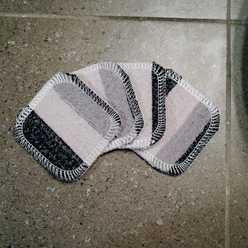 Scrap Felt Polish Pads: Set of 4 - Zero Waste Upcycled from Marley's Monsters