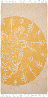 Sea Turtle Jaune - Turkish Towel from Sun Drunk