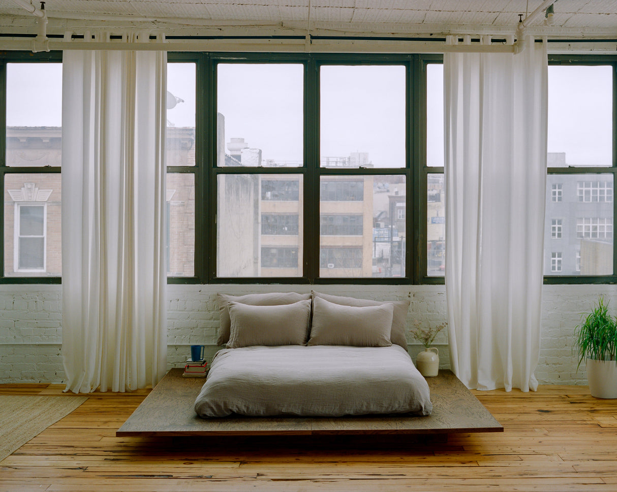 Washed Linen Duvet Cover from French Presse Linens