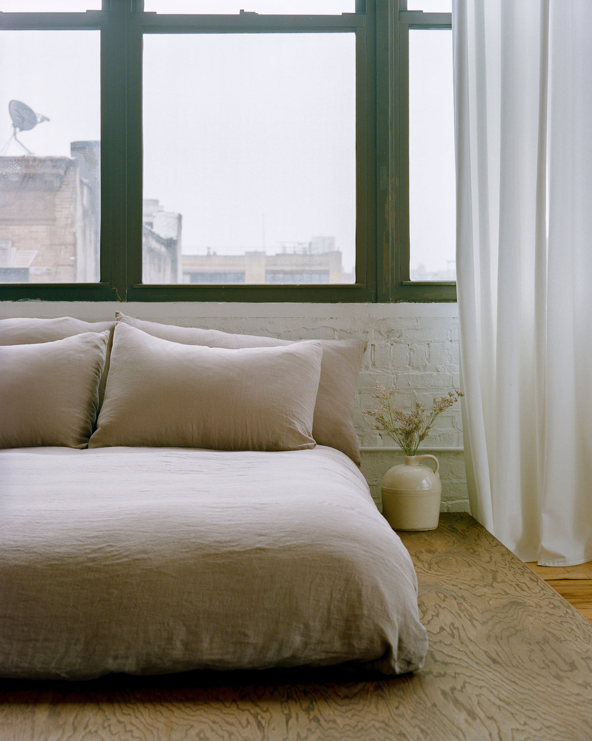 Washed Linen Duvet Cover from French Presse Linens