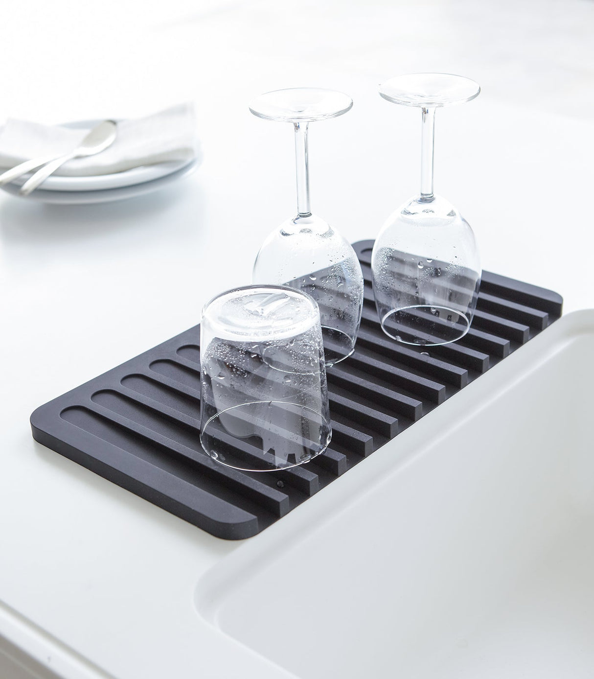 Dish Drainer Tray - Silicone from Yamazaki Home