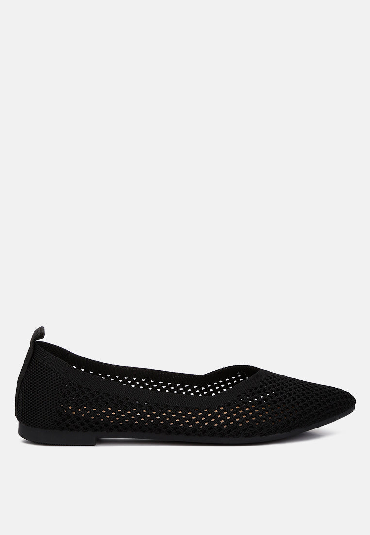 Selaris Fly Knit Slip On Ballerinas from London Rag International