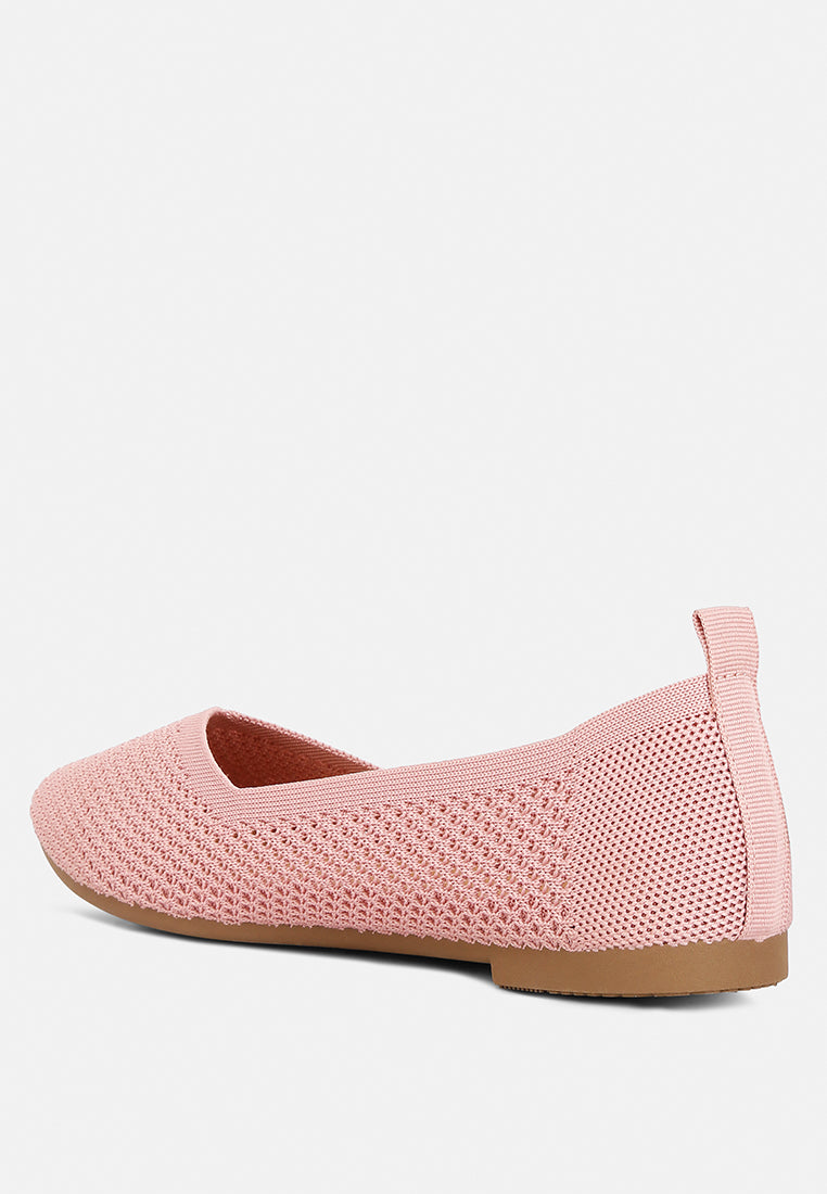 Selaris Fly Knit Slip On Ballerinas from London Rag International