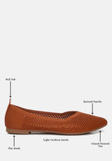 Selaris Fly Knit Slip On Ballerinas from London Rag International