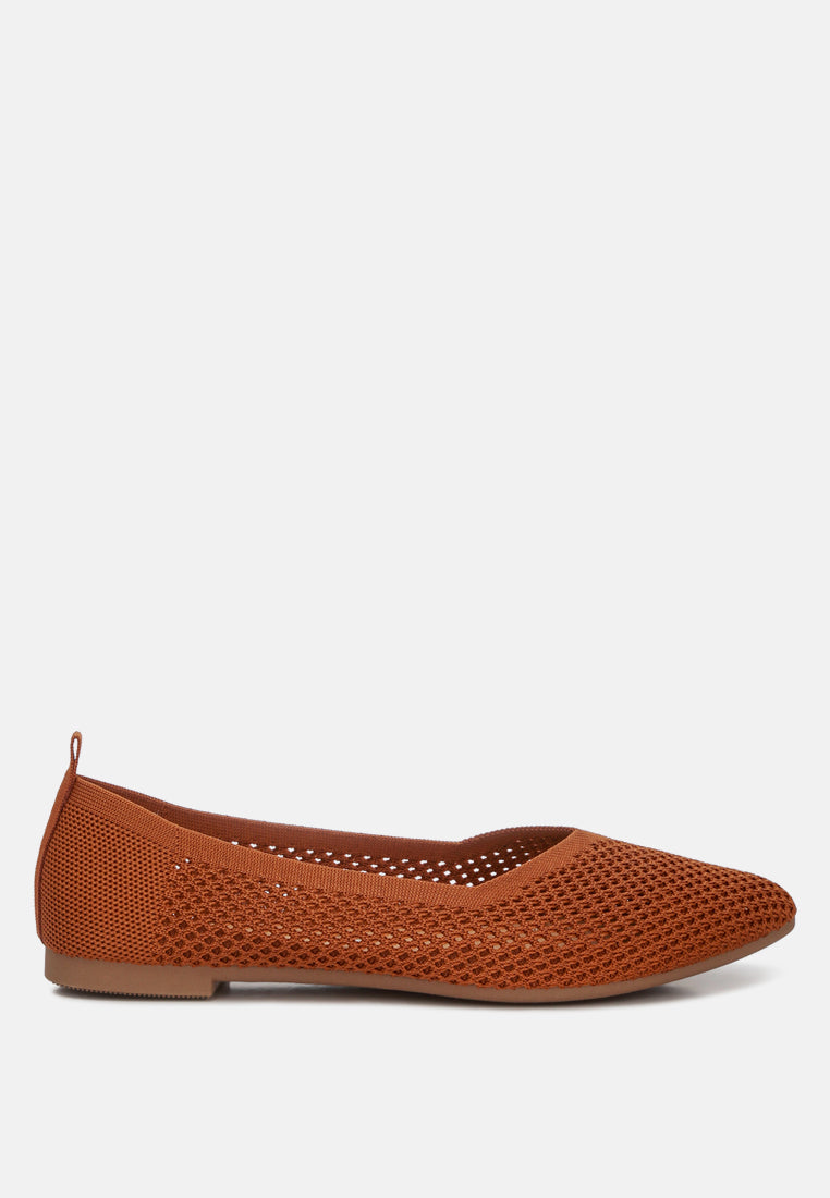 Selaris Fly Knit Slip On Ballerinas from London Rag International