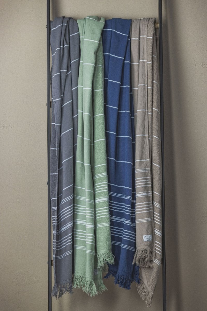 Sensation Towel Collection – 34”x70” Turkish Cotton Towels with Terry Backing & Fringe from The Bali Market