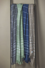 Sensation Towel Collection – 34”x70” Turkish Cotton Towels with Terry Backing & Fringe from The Bali Market