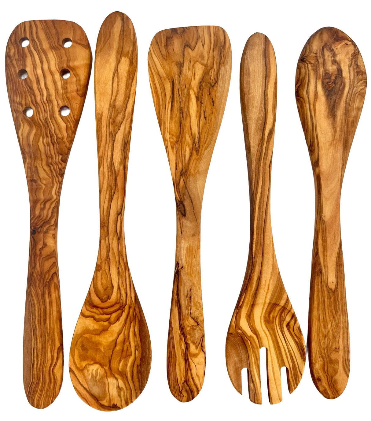 Olive Wood Kitchen Servers Set -5 pcs from Choixe