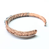 Set of Glamorously Wrapped Hammered Rhinestone Crystal Bling Bangles from Alexa Martha Designs