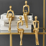 Gold Abstract Figurines from Moderny
