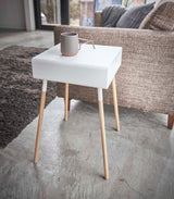 Storage Table - Two Sizes - Steel + Wood from Yamazaki Home