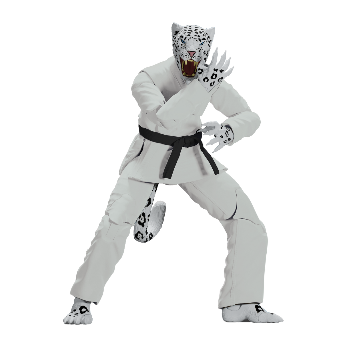 Zoo Jitsu Fighters Shadow 'Ice' the Snow Leopard Action Figure from Icon Heroes