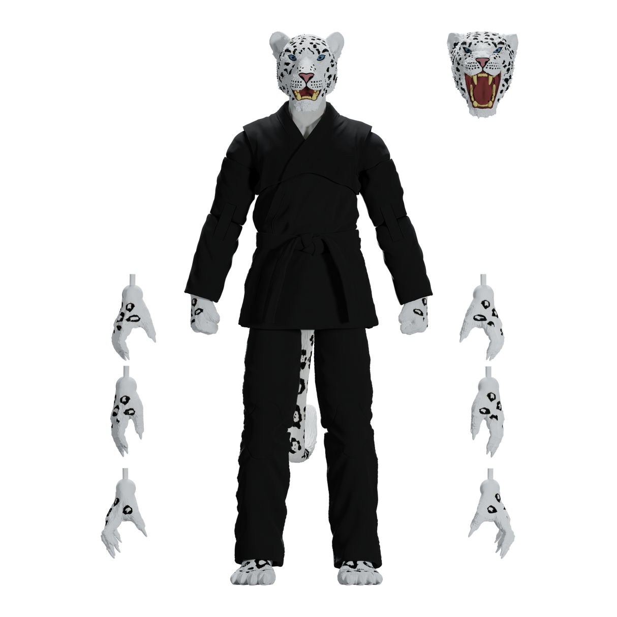 Zoo Jitsu Fighters Shadow 'Ice' the Snow Leopard Action Figure from Icon Heroes