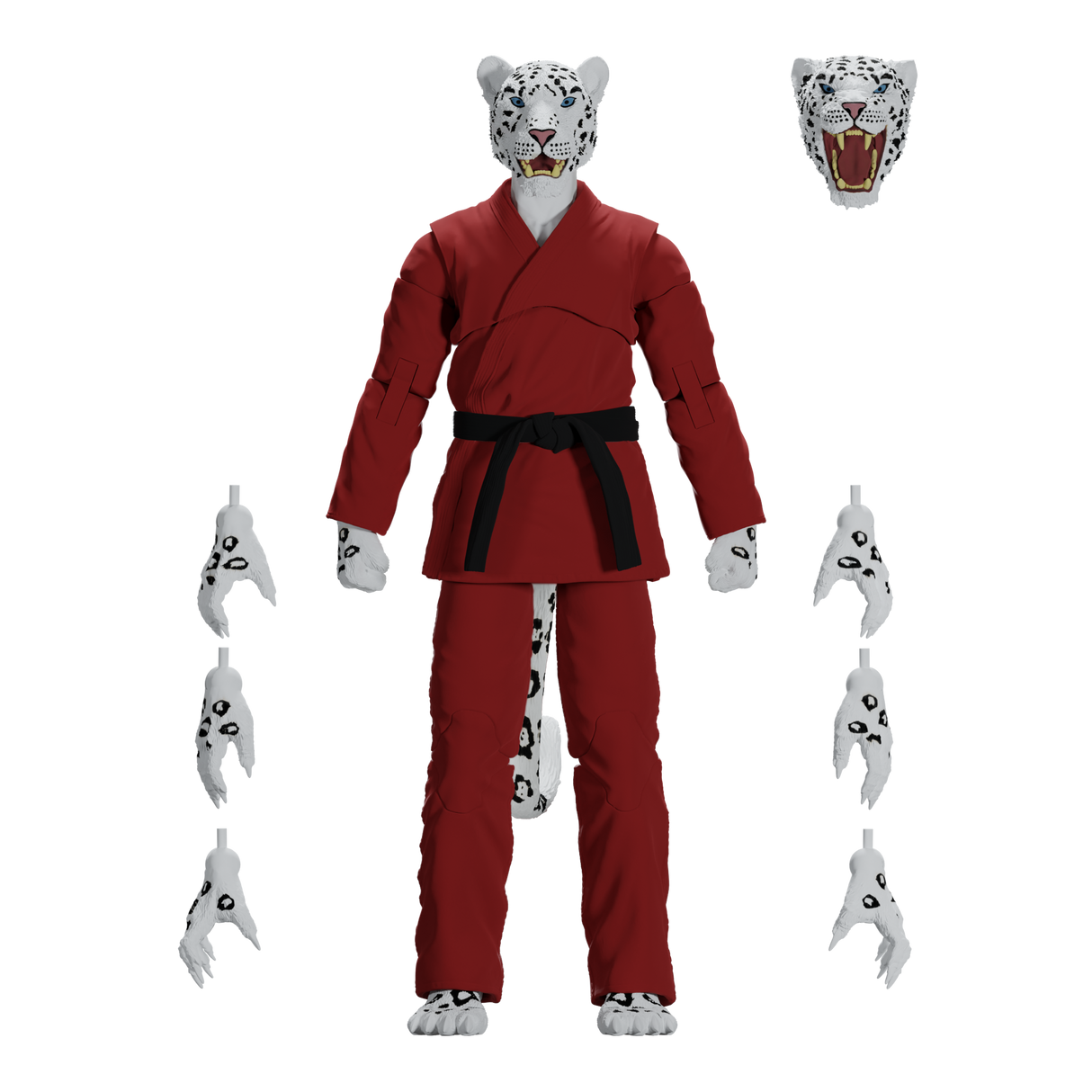 Zoo Jitsu Fighters Shadow 'Ice' the Snow Leopard Action Figure from Icon Heroes