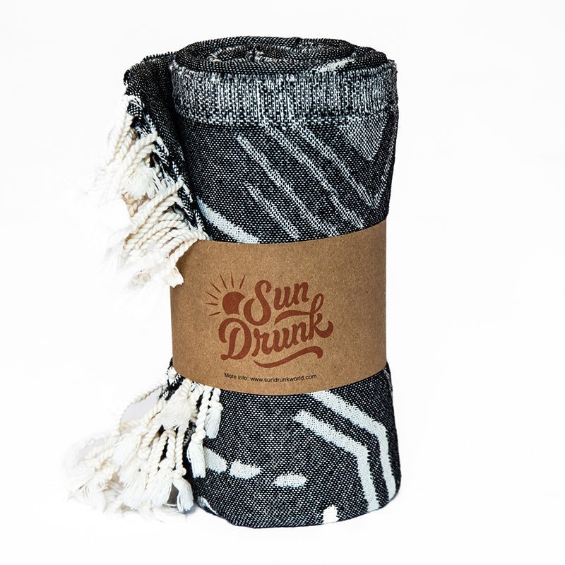 Shark Noir - Turkish Towel from Sun Drunk