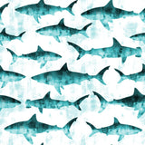 Shark Attack Splash Mat - A Waterproof Catch-All for Highchair Spills and More! from BapronBaby