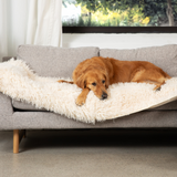 PupProtector™ Luxe Waterproof Bed Runner - Plush Sheep Ivory from Paw.com