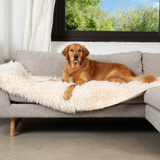 PupProtector™ Luxe Waterproof Bed Runner - Plush Sheep Ivory from Paw.com