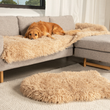 PupProtector™ Luxe Waterproof Bed Runner - Plush Sheep Tan from Paw.com