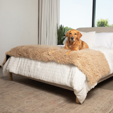 PupProtector™ Luxe Waterproof Bed Runner - Plush Sheep Tan from Paw.com