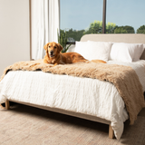 PupProtector™ Luxe Waterproof Bed Runner - Plush Sheep Tan from Paw.com