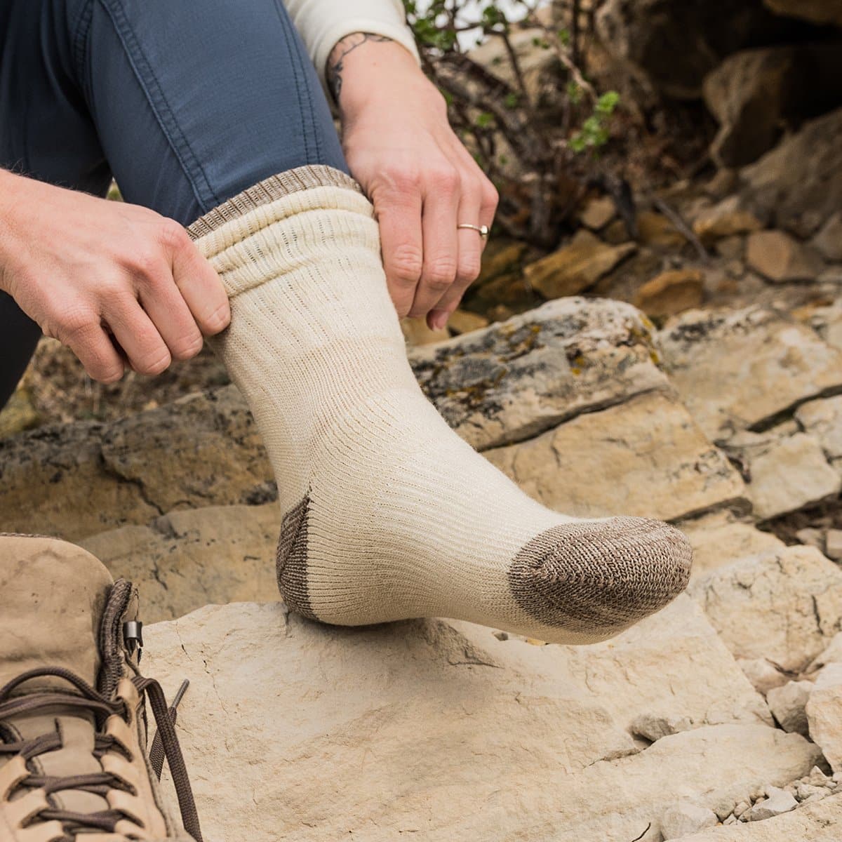 Midweight - Day Hiker Crew Socks from Minus33 Merino Wool Clothing
