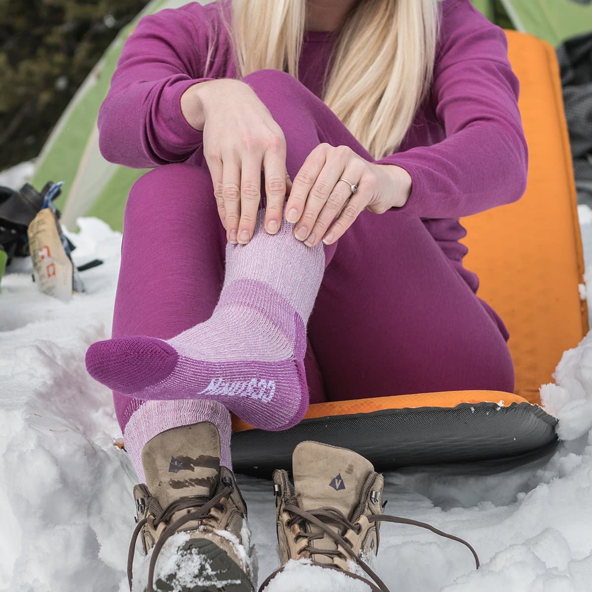 Midweight - Day Hiker Crew Socks from Minus33 Merino Wool Clothing