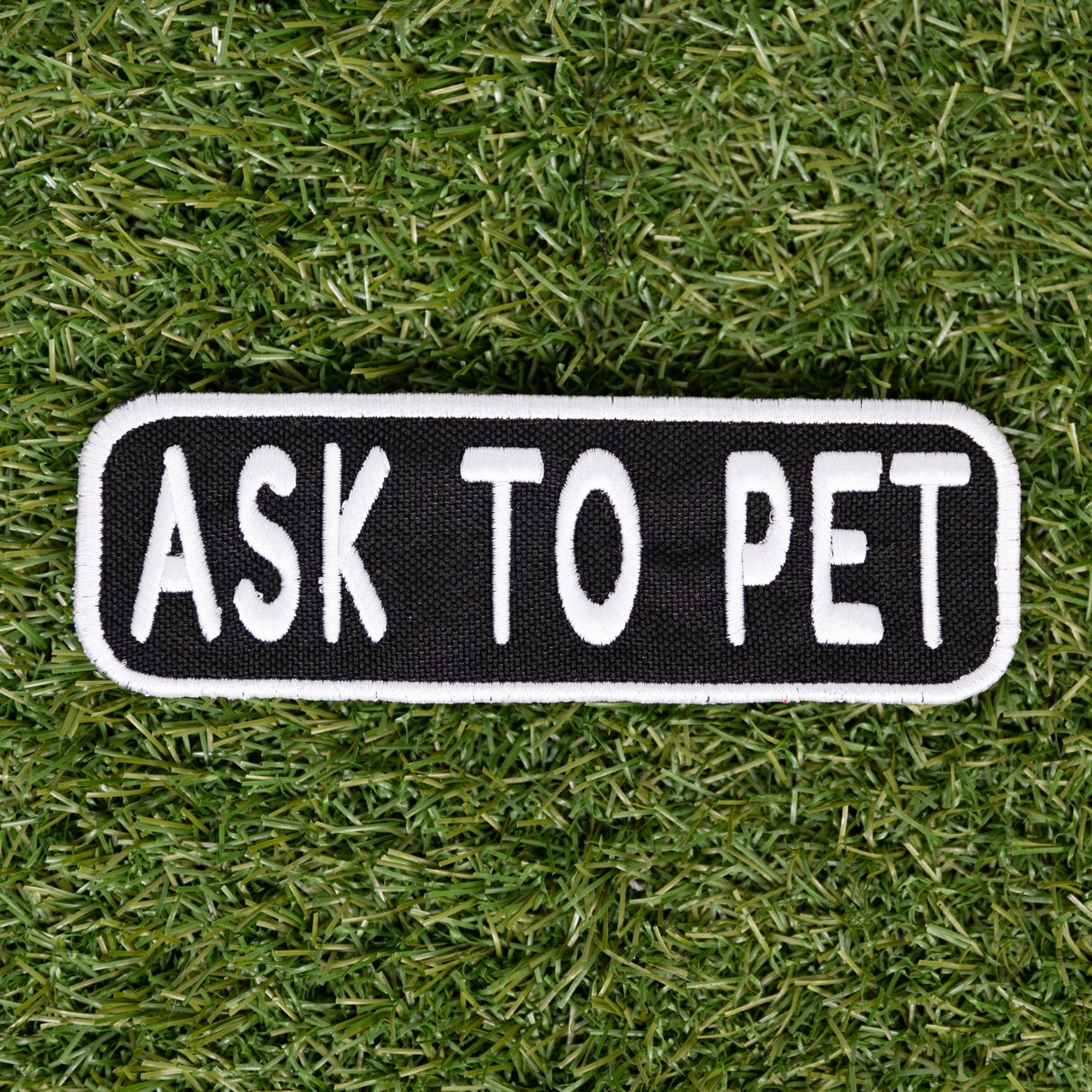 Ask to Pet 2x6 Patch from K9 Sport Sack