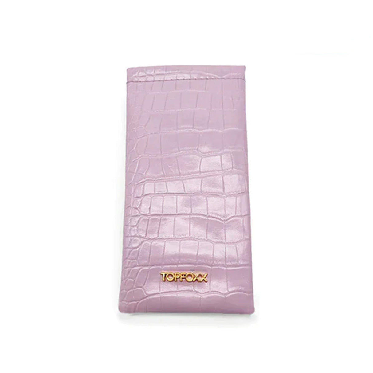 Lilac Faux Croco Soft Pouch from TopFoxx